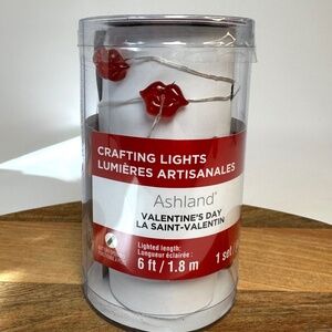 Ashland Valentine Lips String Lights | 6 ft Battery Lights | NWT
